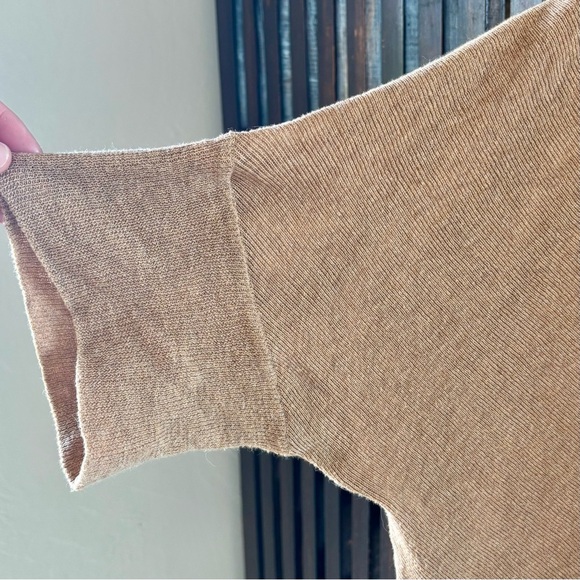 FREE PEOPLE Camel Knit Oversized Sweater - Picture 8 of 12